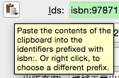 Calibre-點選輸入書本的ISBN碼的按鈕