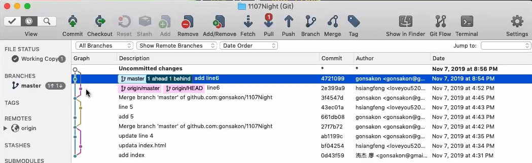 20191107__線上問答會_Git & Github 入門-4-Git 分支中階教學-0100