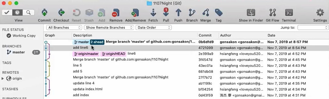 20191107__線上問答會_Git & Github 入門-4-Git 分支中階教學-0104