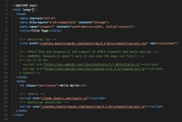 BootStrap v3-2