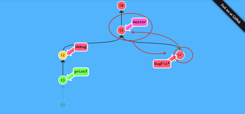 Git 練習遊戲_learngitbranching-4-活用 git 的指令-1-只取一個 commit-6