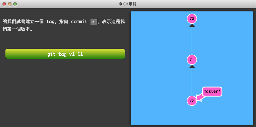 Git-練習遊戲_learngitbranching-4-活用-git-的指令-4-git tag-1