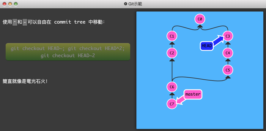 Git 練習遊戲_learngitbranching-5-進階主題-2-多個 parent commit-6